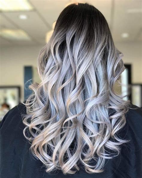 blonde silver ombre hair